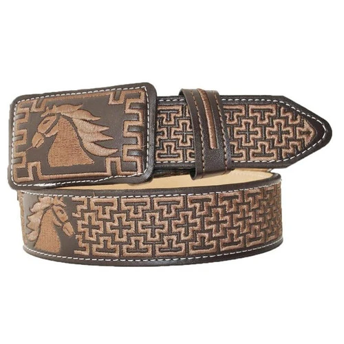 EMBROIDERED COWBOY BELT IMP-13106 1 EMBROIDERED COWBOY BELT IMP-13106