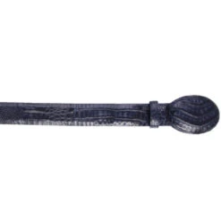 Navy Blue Caiman Belly Cowboy Belt