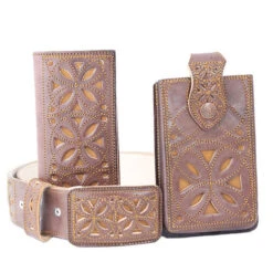 Cinto Charro Navajeado Cafe