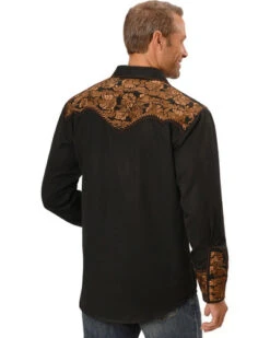 Scully Men's Copper Embroidered Gunfighter Shirt