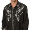 Scully Floral Embroidered Vintage Western Shirt - Big & Tall