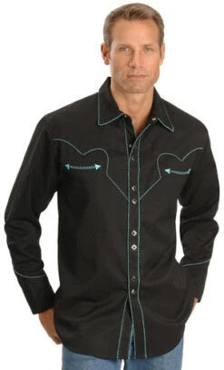 Scully Black Vintage Western Shirt