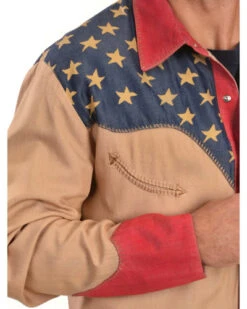 Scully Patriotic Pick Stitched Western Shirt -Exotic Clothing file 435