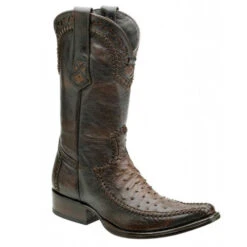 Cuadra San Crispin Ostrich Western Boot -Exotic Clothing file 487