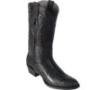 Los Altos Round Toe Ostrich Leg Boots