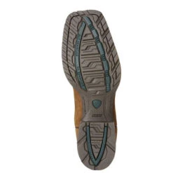 Ariat Men's Distressed Brown Hybrid Rancher Square Toe Cowboy Boots -Exotic Clothing file 582