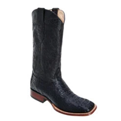 Los Altos Men's Caiman Hornback Square Toe Cowboy Boots -Exotic Clothing file 601