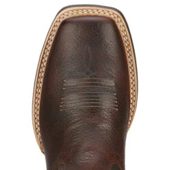 Men's Quickdraw Square Toe Boot Brown Oiled Rowdy -Exotic Clothing file 607