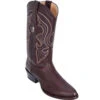 Los Altos Men's Bull Shoulder Brown R-Toe Cowboy Boots