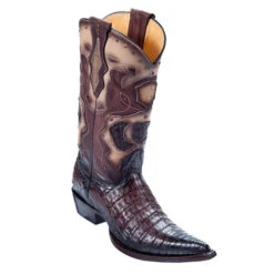 Los Altos Men's Pointed Toe Caiman Belly Cowboy Boots -Exotic Clothing file 638