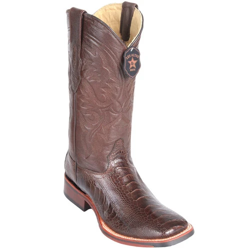 Los Altos Men's Ostrich Leg Square Toe Cowboy Boots 2 Los Altos Men's Ostrich Leg Square Toe Cowboy Boots - Image 2