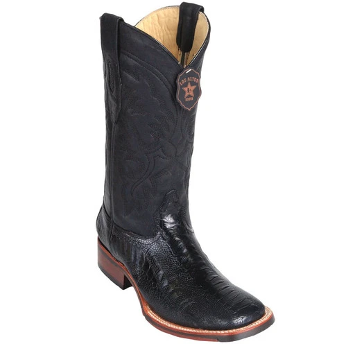 Los Altos Men's Ostrich Leg Square Toe Cowboy Boots 3 Los Altos Men's Ostrich Leg Square Toe Cowboy Boots - Image 3