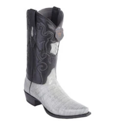 Los Altos Men's Caiman Belly Snip Toe Cowboy Boots