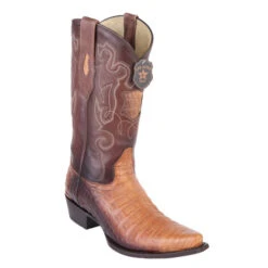 Los Altos Men's Caiman Belly Snip Toe Cowboy Boots -Exotic Clothing file 68