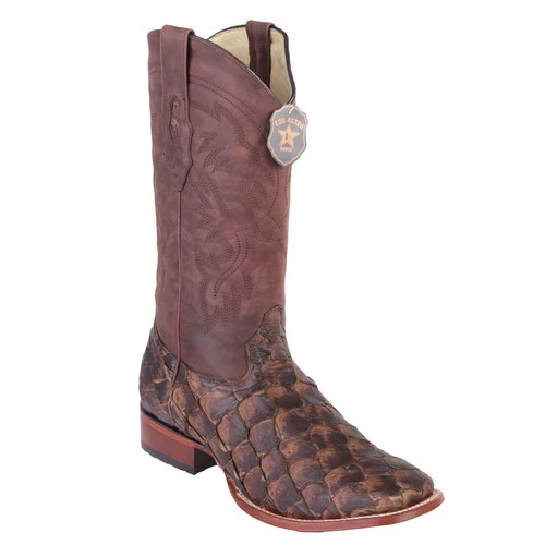 Los Altos Men's Pirarucu Fish Cowboy Boots 4 Los Altos Men's Pirarucu Fish Cowboy Boots - Image 4