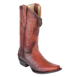 Los Altos Men's Caiman Belly Snip Toe Cowboy Boots -Exotic Clothing file 69