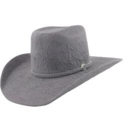 Cuernos Chuecos 30x Dark Gray Grizzly Fur Felt Cowboy Hat